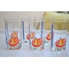 VERRES PUBLICITAIRES ORANGINA (X6)