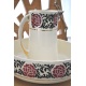 ENSEMBLE DE TOILETTE ROSE Art Déco "Hamage & MDL Nord"