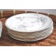 ASSIETTES vintage PORNIC Terre de Fer HB & Cie (X7)