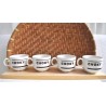 SERVICE DEJEUNER TASSES BISTROT CHOKY (X4)