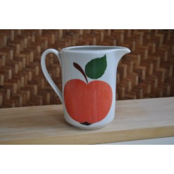 PETIT POT de CREME ou à LAIT "POMME ROUGE" seventies