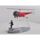 HELICOPTERE rouge TINTIN "L'AFFAIRE TOURNESOL"