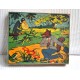 JEU CUBES PUZZLE ancien FABLES de LA FONTAINE