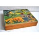 JEU CUBES PUZZLE ancien FABLES de LA FONTAINE