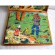 JEU CUBES PUZZLE ancien FABLES de LA FONTAINE