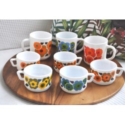 ENSEMBLE DEJEUNER TASSES, MUGS ARCOPAL LOTUS (X8)