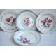 ASSIETTES VINTAGE DEPAREILLEES (X4)