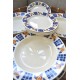 ASSIETTES BADONVILLER "art déco" orange et bleues (X13)