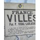 CARTE SCOLAIRE VIDAL LABLACHE FRANCE - VILLES N°5