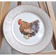 ASSIETTES BOCAGE NIDERVILLER COQ POULE (X4)