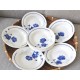 SERVICE ASSIETTES FLEURS BLEUES ELORN BADONVILLER (X6)