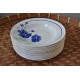 SERVICE ASSIETTES FLEURS BLEUES ELORN BADONVILLER (X6)