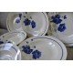 SERVICE ASSIETTES FLEURS BLEUES ELORN BADONVILLER (X6)