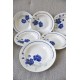 SERVICE ASSIETTES FLEURS BLEUES ELORN BADONVILLER (X6)
