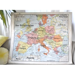 CARTE SCOLAIRE EUROPE POLITIQUE VIDAL LABLACHE