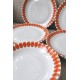 SERVICE ASSIETTES PORCELAINE RENNER COLLECTION "MON CHERI" (X12)