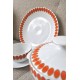 PLATS DE SERVICE SEVENTIES soupière, saucière, grande assiette RENNER Collection "Mon Chéri" (X3)