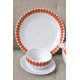 PLATS DE SERVICE SEVENTIES soupière, saucière, grande assiette RENNER Collection "Mon Chéri" (X3)