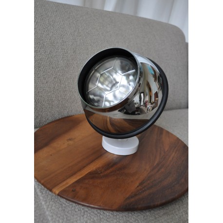 LAMPE SPOT APPLIQUE MURALE EYE BALL CHROMEE