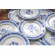 ASSIETTES FLEURS BLEUES BADONVILLER (X8)