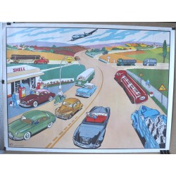 AFFICHE SCOLAIRE MDI LA ROUTE - LA POSTE