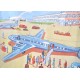 AFFICHE SCOLAIRE MDI LE TERRAIN D'AVIATION - LA GARE