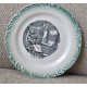 ASSIETTES PARLANTES porcelaine de GIEN - série "Devinette" (X8)