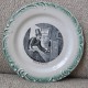 ASSIETTES PARLANTES porcelaine de GIEN - série "Devinette" (X8)