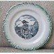 ASSIETTES PARLANTES porcelaine de GIEN - série "Devinette" (X8)