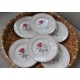 ASSIETTES à dîner ROSE BLANCHE Digoin Sarreguemines (X6)