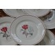 ASSIETTES à dîner ROSE BLANCHE Digoin Sarreguemines (X6)