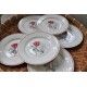 ASSIETTES à dîner ROSE BLANCHE Digoin Sarreguemines (X6)
