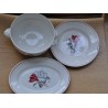 PLATS de SERVICE ROSE BLANCHE Digoin Sarreguemines (X3)