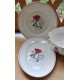 PLATS de SERVICE ROSE BLANCHE Digoin Sarreguemines (X3)