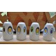 MUGS TASSES POP ART SEVENTIES (X4)