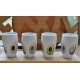 MUGS TASSES POP ART SEVENTIES (X4)