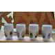 MUGS TASSES POP ART SEVENTIES (X4)