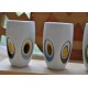 MUGS TASSES POP ART SEVENTIES (X4)