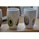 MUGS TASSES POP ART SEVENTIES (X4)