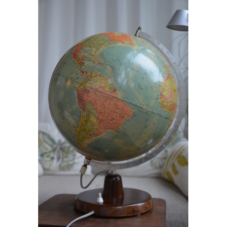 GLOBE TERRESTRE LUMINEUX DE PAUL RÄTH (1978)