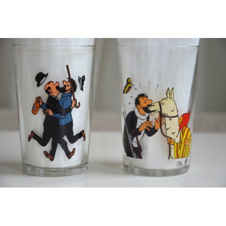 VERRES AMORA TINTIN 1974 - 1983