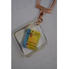 PORTE-CLES BOURBON "JALU Carbones, Rubans, Stencils"