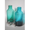 FLACONS - BOUTEILLES VERRE BLEU CELADON