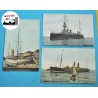CARTES POSTALES ANCIENNES Aqua Photo LE HAVRE "L'Atma", "Bretagne", "Amiral Aube"