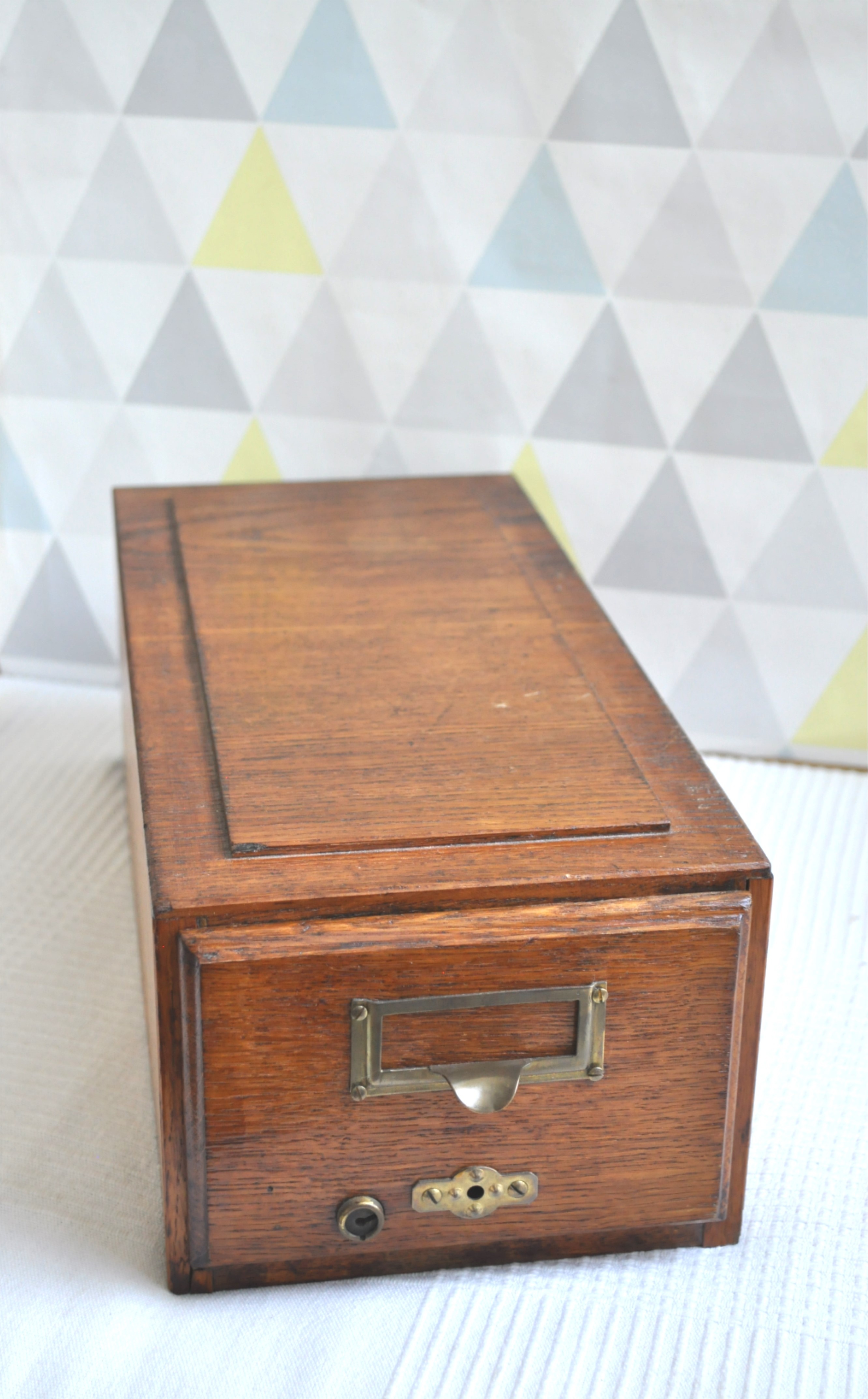 Casier rangement avec tiroir pour atelier Vintage Gris/Transparent - Vendu